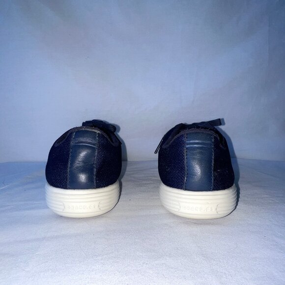 Cole Haan Grand.OS Navy Knit Lace Up Fashion Sneakers, W10504, Size 8, EC! - Picture 7 of 14